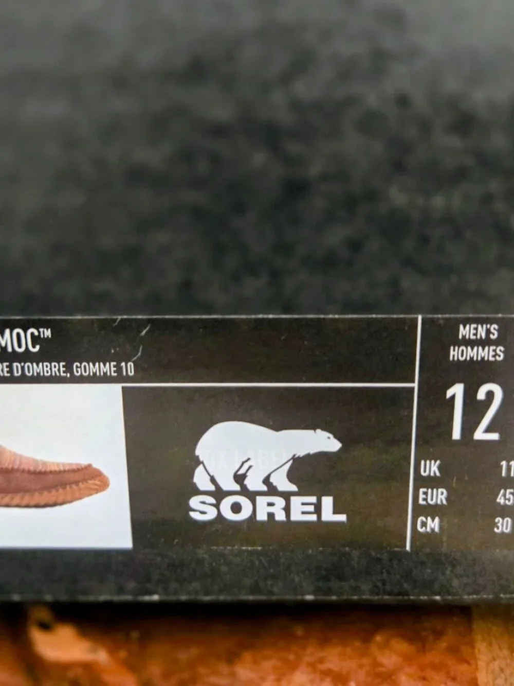NIB Sorel Men's Dude Moc Slippers (Umber / Gum)